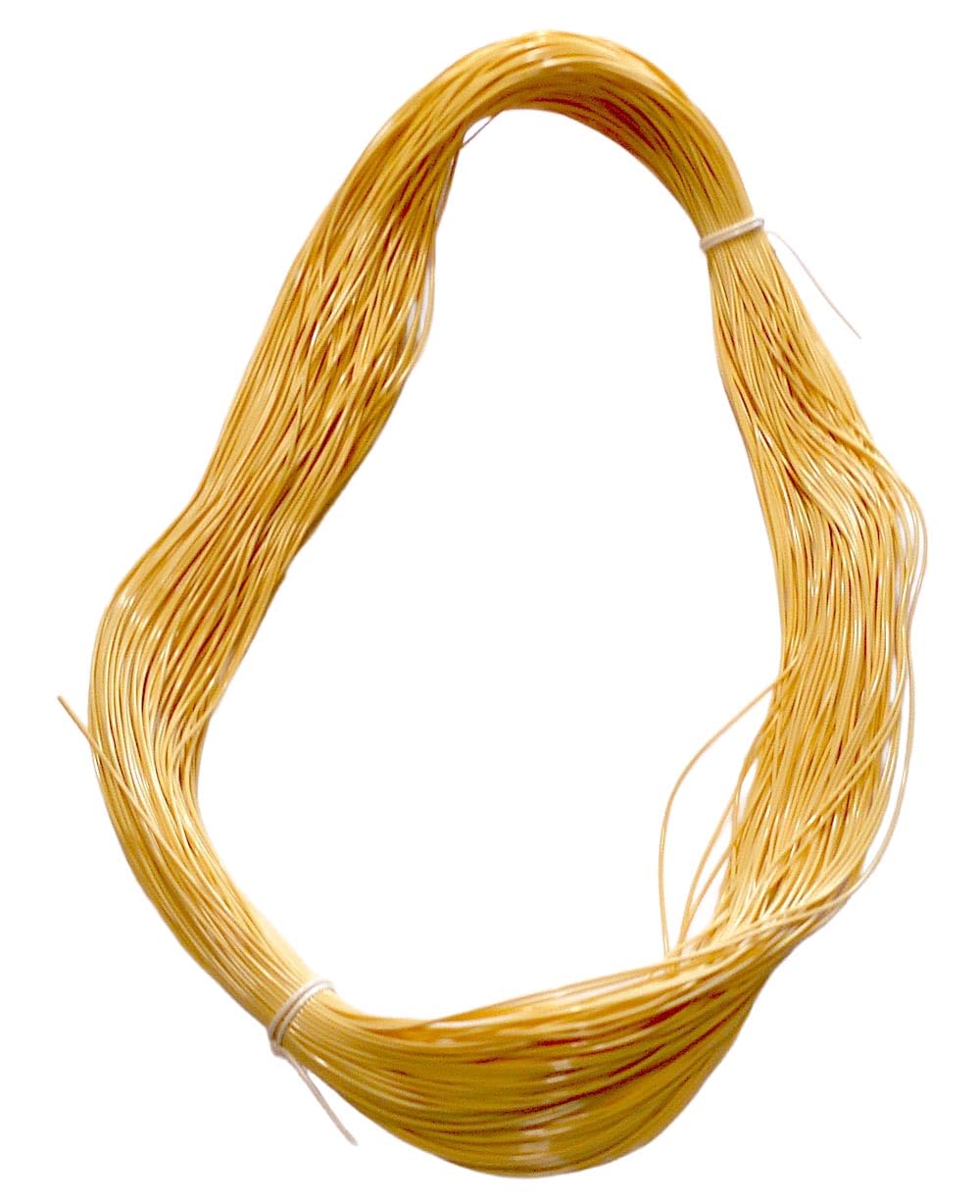 籐細工竹細工 Amazon.co.jp: クレハロン 丸芯 特小 籐細工色 径1.5mmX200m巻 竹