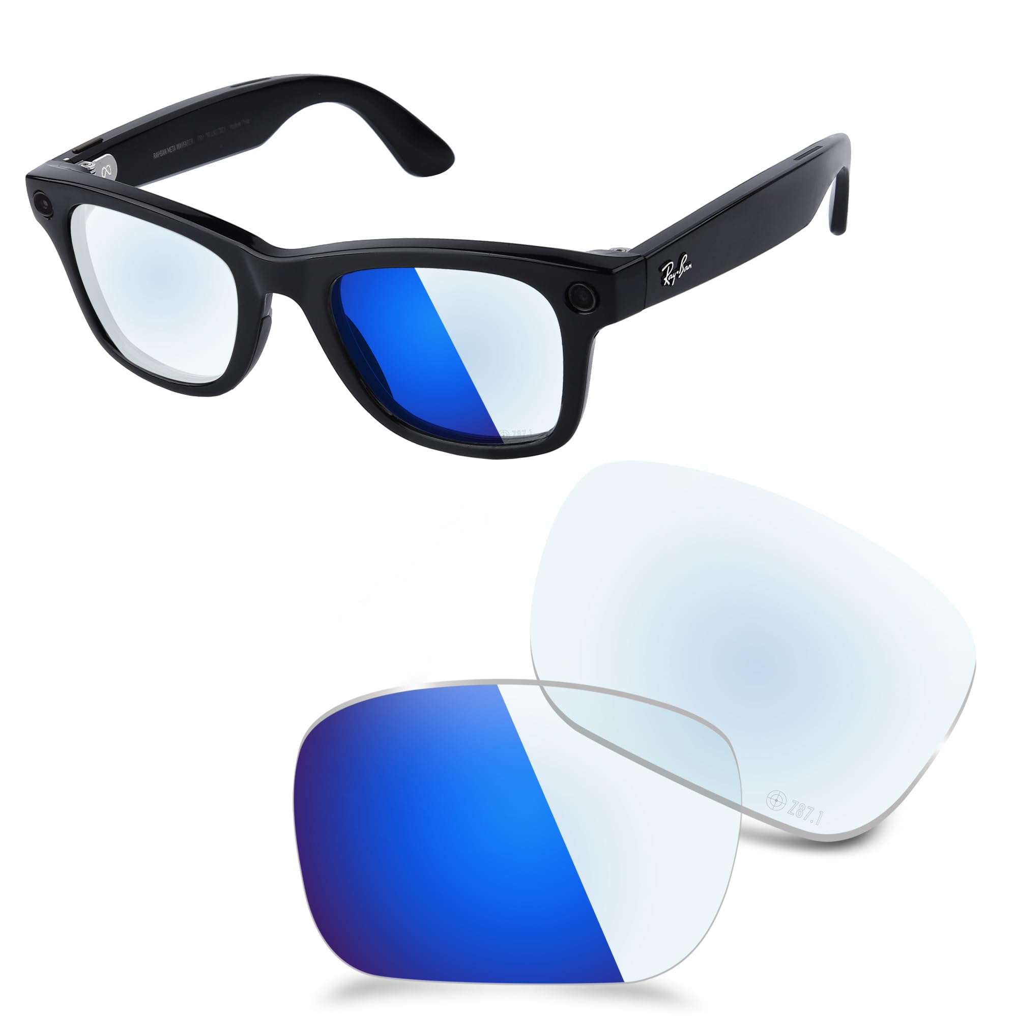 Amazon | AOZAN ANSI Z87.1 交換用レンズ RayBan Meta Wayfarer RW4006