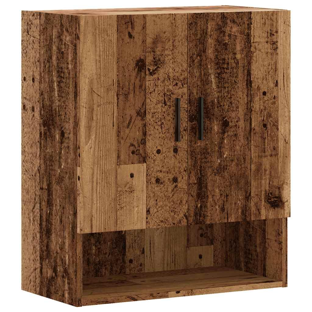 vidaXL Wall Cabinet Old Wood 60x31x70 cm Engineered Wood, wall mounted cabinet, storage cabinet, hanging wall cabinet, cabinet, hanging cabinet