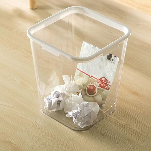 Miniatura 7 de Operitacx Cestas de basura con estilo pequeño bote de basura 1pc oficina cocina papelera decorativa