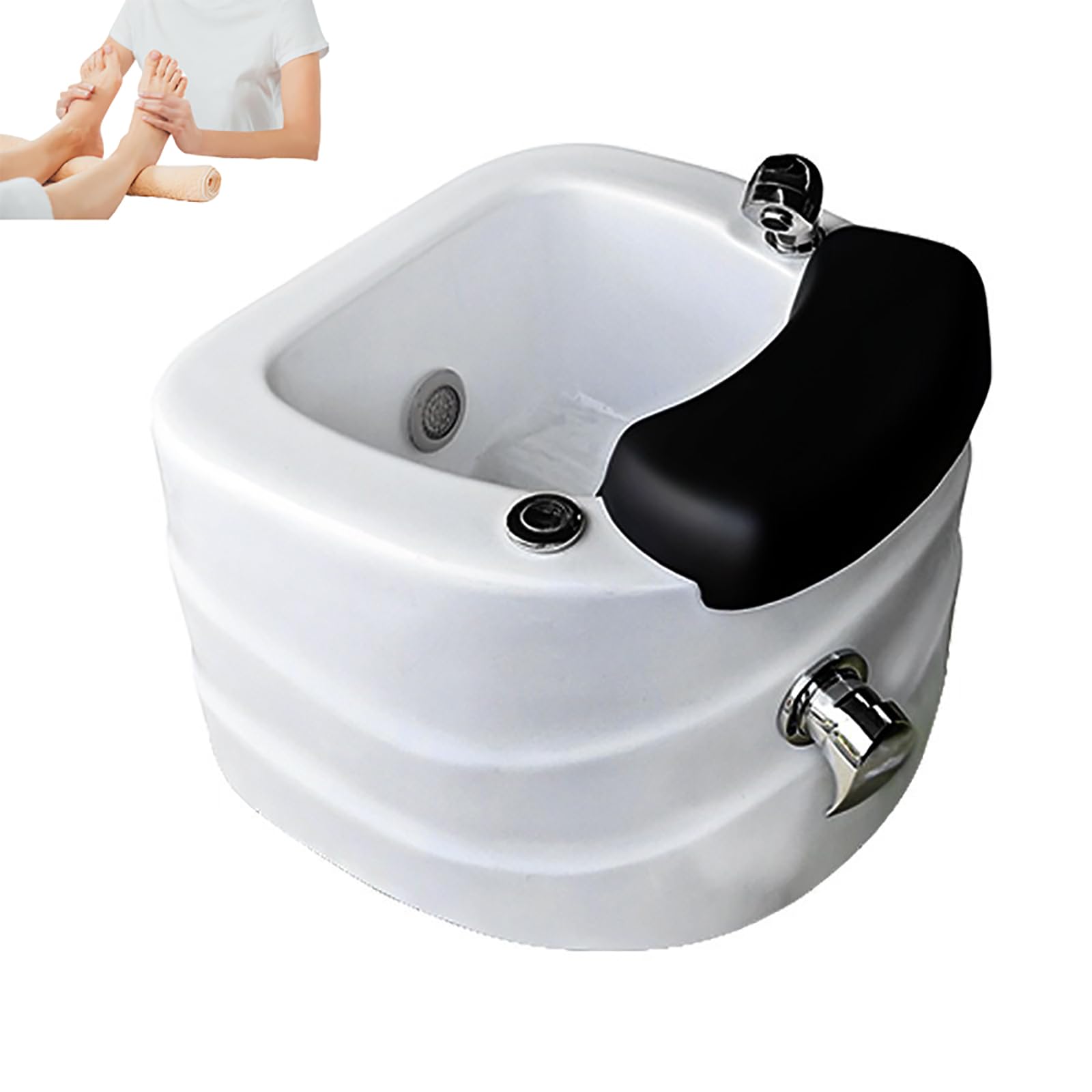 Massaggiatore Per Pediluvio,vasca Per Pediluvio Con 7tipi Luce Energetica,ugello Per Surf Senza Tubo,materiale Acrilico,spa Profonda E Completa,migliora Circolazione Sanguigna,allevia Stanchezza