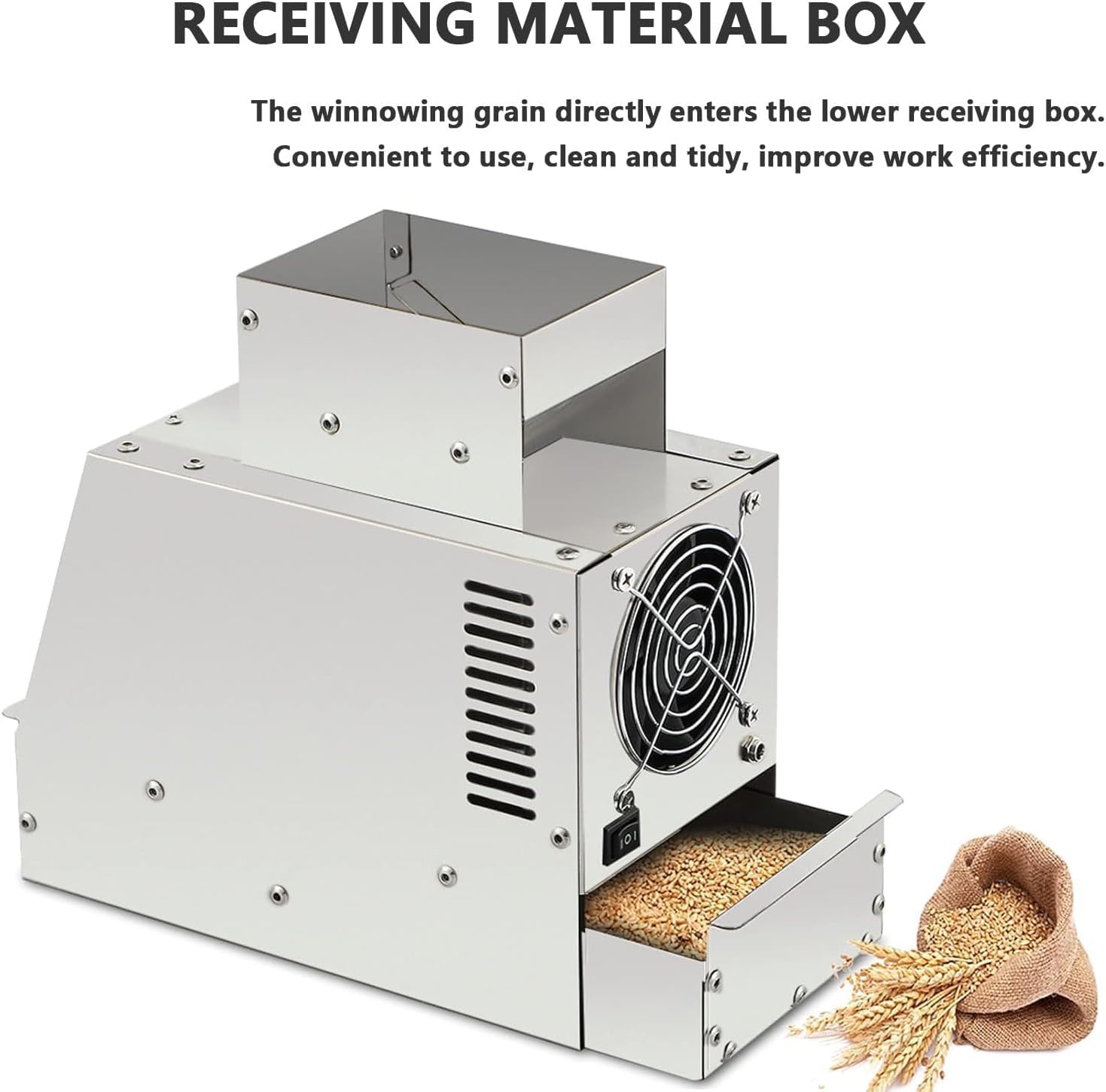 Vogelfutter-schalenspalter, Getreidesiebmaschine Mit Geschwindigkeitsregler Und Verstellbarer Prallplatte, Vibrationsausblendung, Geeignet Für Körner Mit Einem Durchmesser Von Weniger Als 1 cm