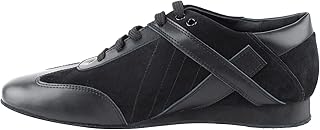 Very Fine Black Suede Dance Loafer with Black Highlights Ballroom Latin Salsa Rhythm Tango M 11