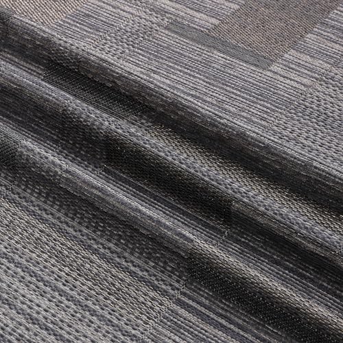 Majestic Giftware Chenille Cut Fabric Not a Tablecloth Unfinished Edges, by The Yard 38" Wide X 108" LengthWashable Cloth for DIY Table Runners, Upholstery, Pillows & Window Treatments (Maui - Grey)