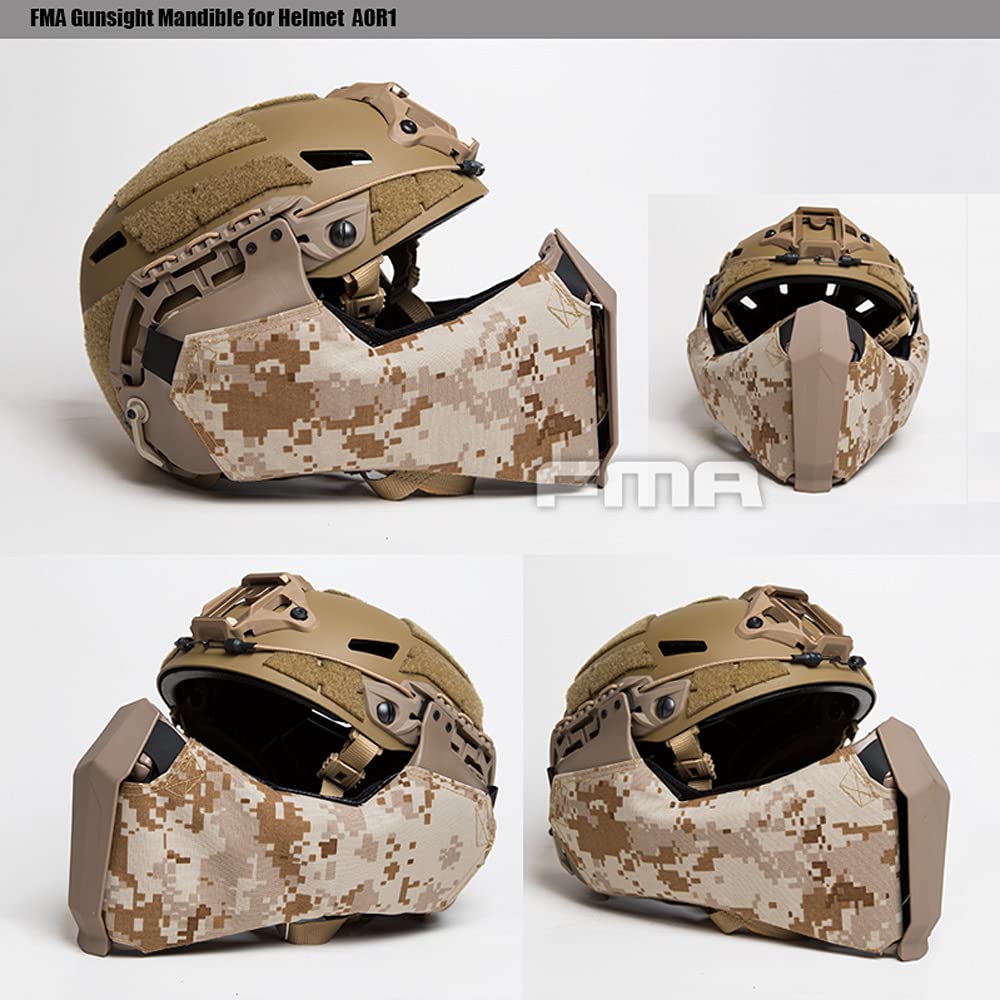 FMA Half Face Mask for Tactical Fast/High Cut Helmet