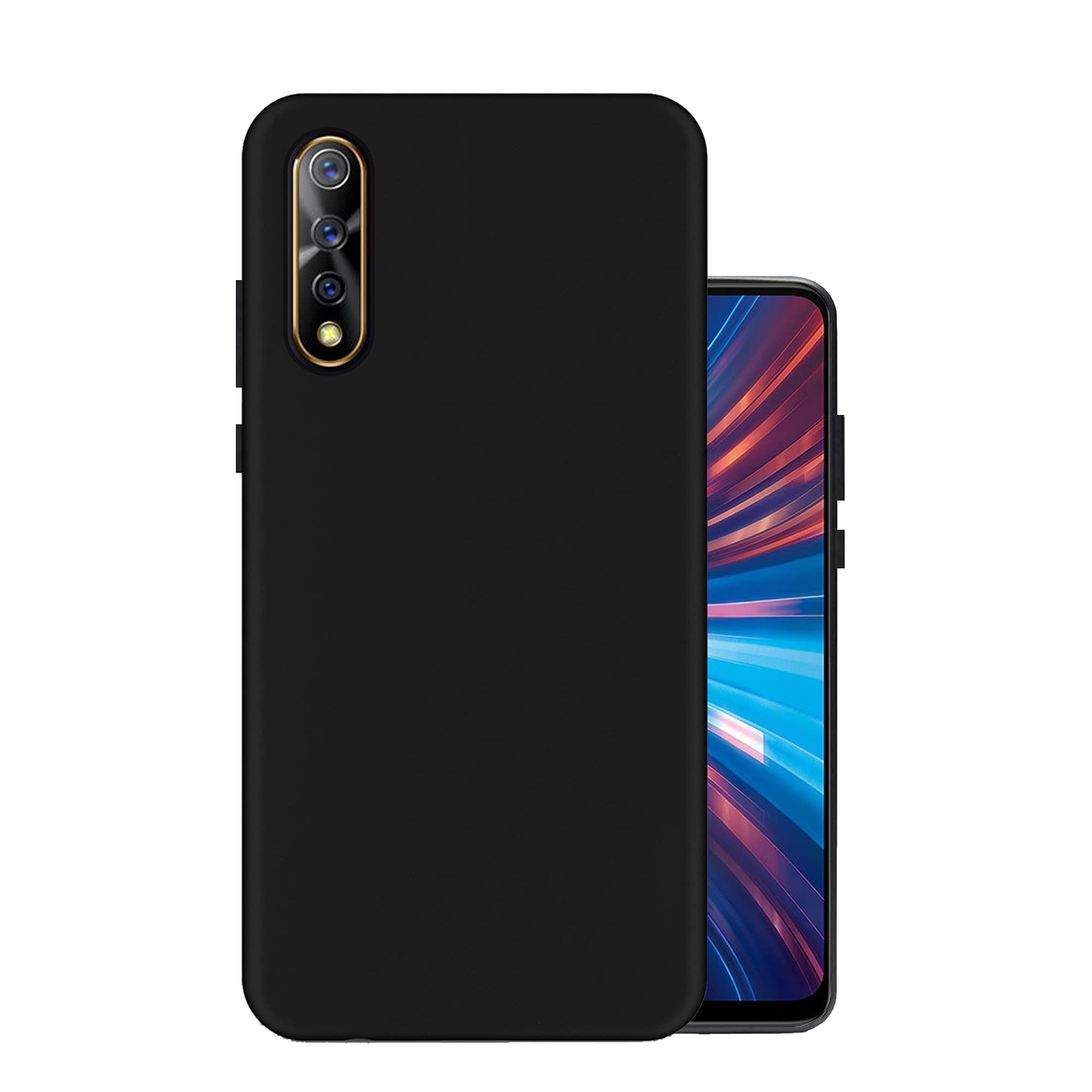 HELLO ZONE Exclusive Matte Finish Soft Back Case Cover for Vivo S1 - Black (B07XH1DP3S) Amazon Price History, Amazon Price Tracker