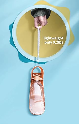 Miniatura 6 de Botella de agua portátil plegable de gran capacidad de 18.6 fl oz para perros, botella de agua para cachorros, dispensador de agua a prueba de fugas