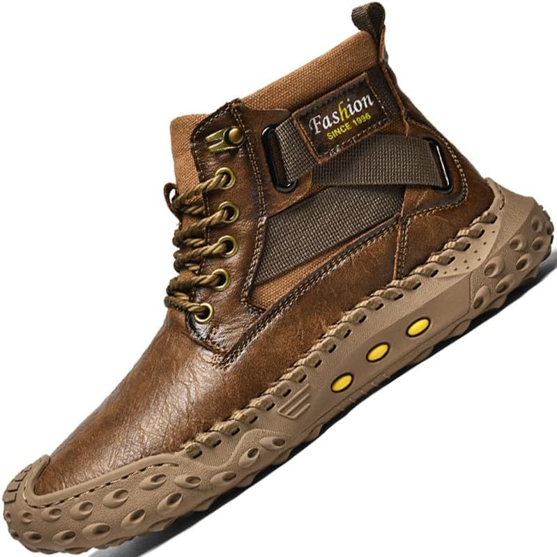 Boots For Men Chelsea Mens Casual High Top Leather Sneakers Work Shoes Men's Size