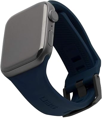 URBAN ARMOR GEAR Scout Replacement Strap Compatible with Apple Watch Band 44/42mm for Series 6/5/4/SE (Mallard) Bundle with Protective Bumper Watch Case 44mm Black/Black