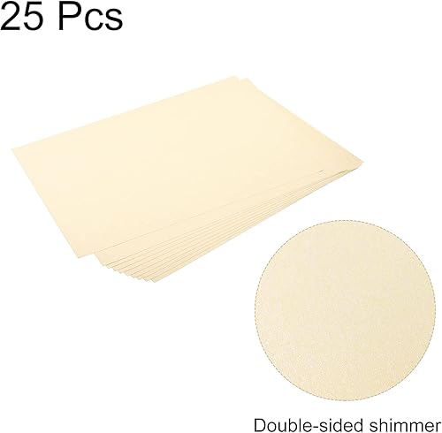 Miniatura 3 de MECCANIXITY Papel de cartulina brillante, 25 hojas, 8 x 11.5 pulgadas, 92 libras8.82ozm, doble cara, para bodas, cumpleaños, uso artesanal, hojas de