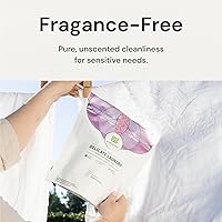 Vista 4 de Grab Green Cápsulas de detergente natural para ropa delicada, sin fragancia, sin perfume/libre y transparente, 24 cargas
