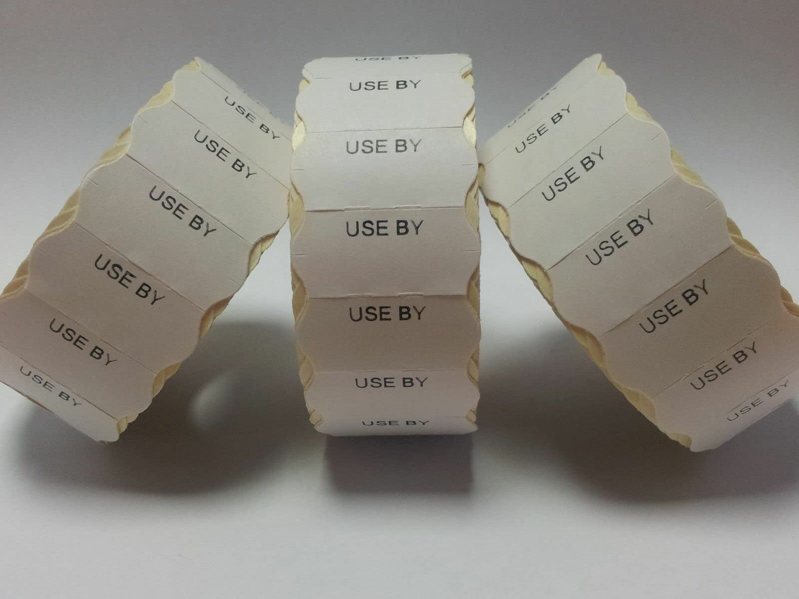 Gato CT4 26mm x 12mm Price Gun Labels White Pre Printed Use by 10 Rolls 15,000 Labels