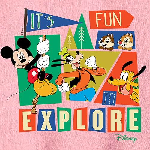 Disney - Standard - Its Fun To Explore - Toddler & Youth Crewneck Fleece Sweatshirt2