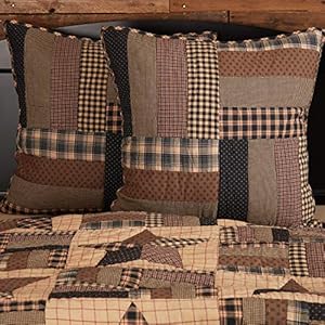 VHC Brands Bingham Star Quilted 5911 Euro Sham