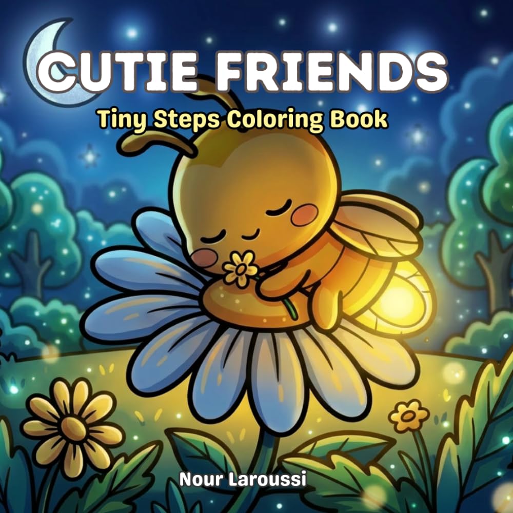 Cutie Friends: Fun, Easy & Cute Bug Coloring Book