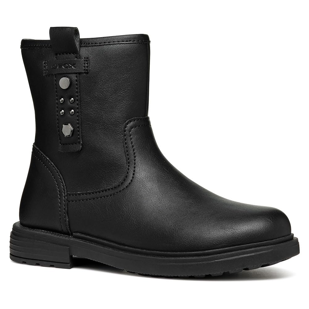 Geox J Eclair Girl I Chelsea Boot, Black, 12.5 UK Child