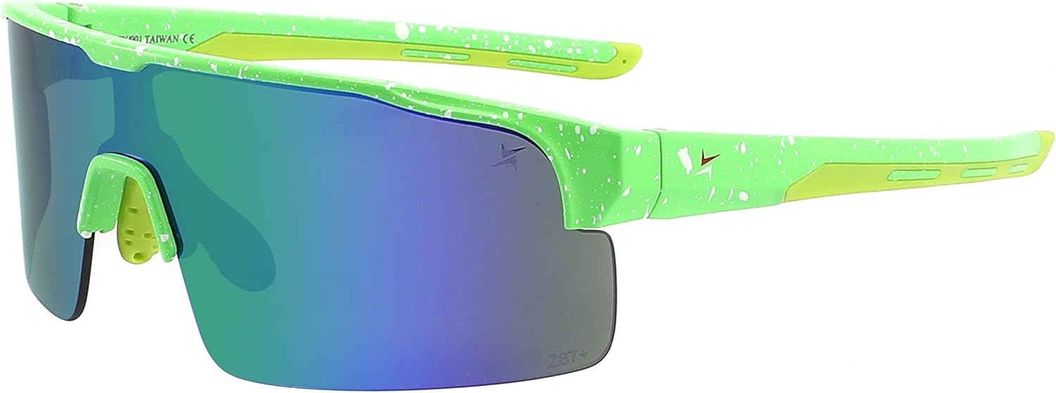X Power ANSI Z87+ Safety Shield Sunglasses Impact Resistant Polycarbonate Lens & Frame (Made In Taiwan)