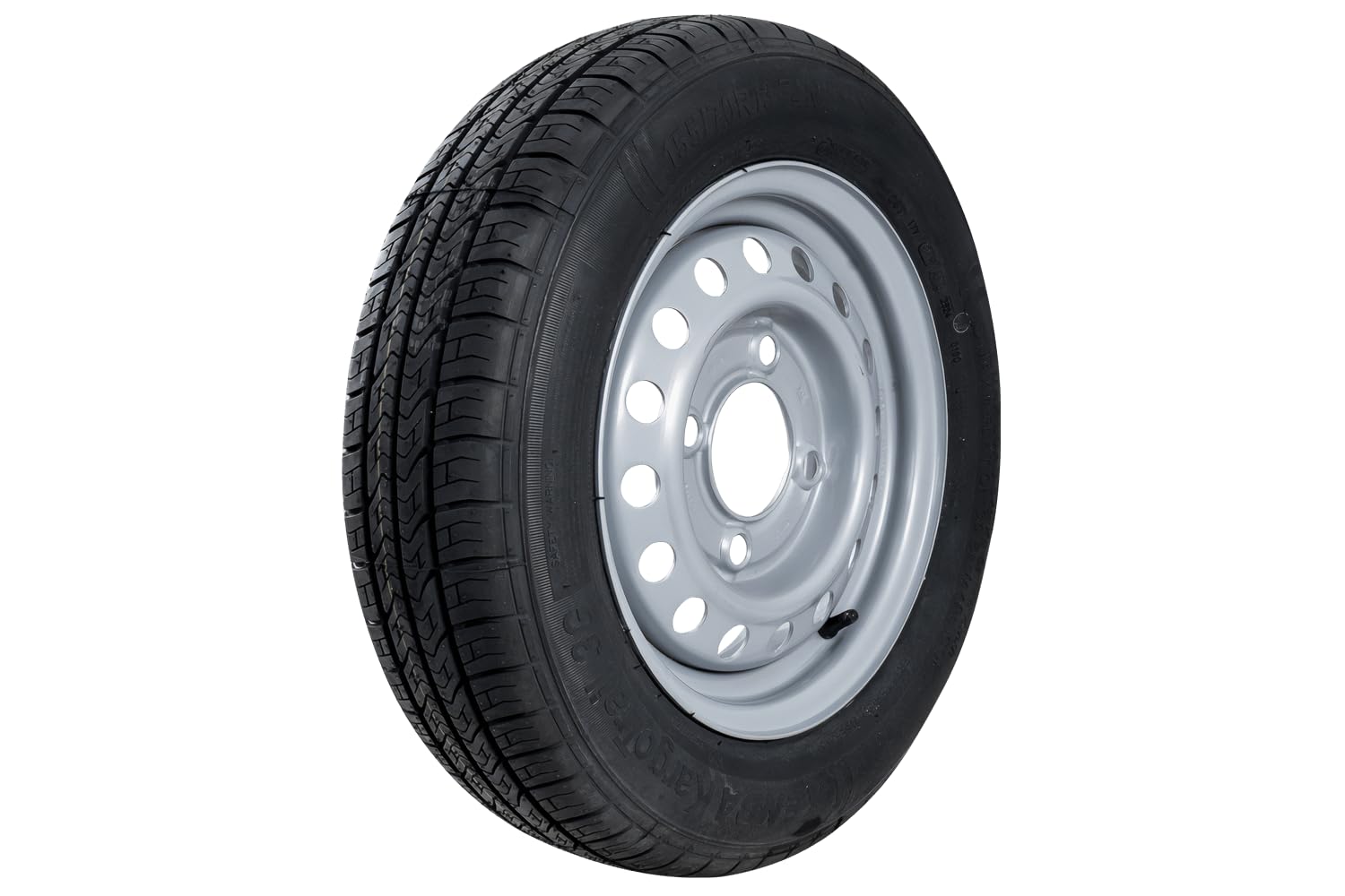 KENDA Ruota per Rimorchio Leggero 155/70 R13 74N, Cerchio in Acciaio 4x130 ET20, Pneumatico KargoTrail 3G per Carrelli da Giardino e Campeggio, Portata Massima 375 kg