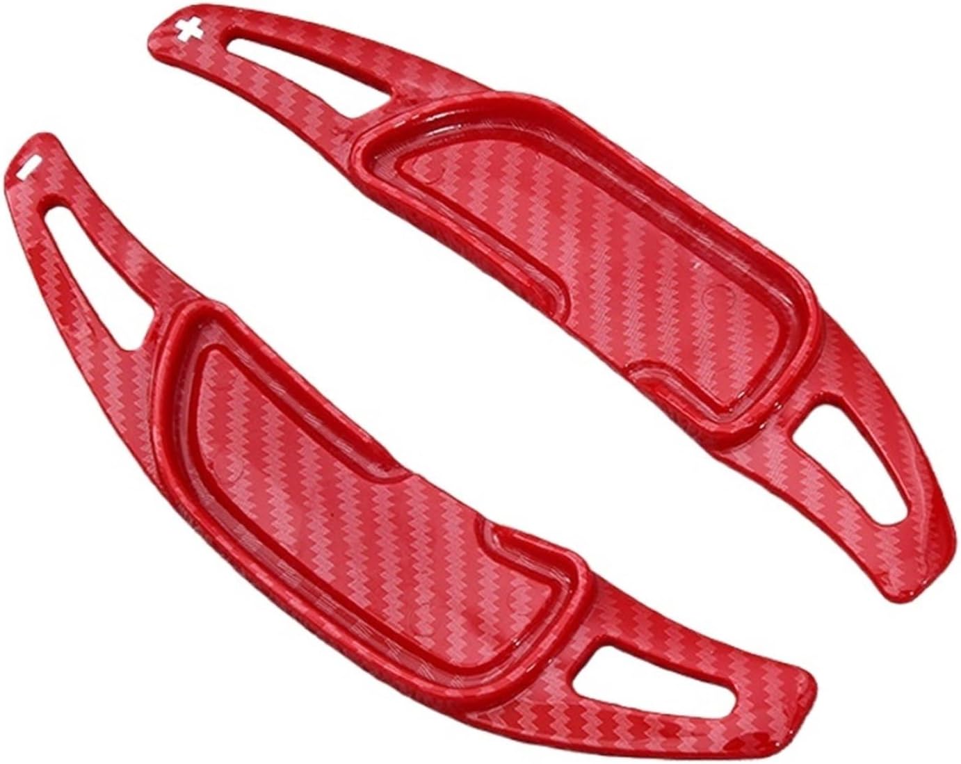 MUSM Fit for AMG A35 A45 C63 E63 S63 G63 C43 CLA GLA GLC GLS GLE 2016-2019 Car Steering Wheel Shift Paddle Shifter Extend(Carbon Fiber Red)