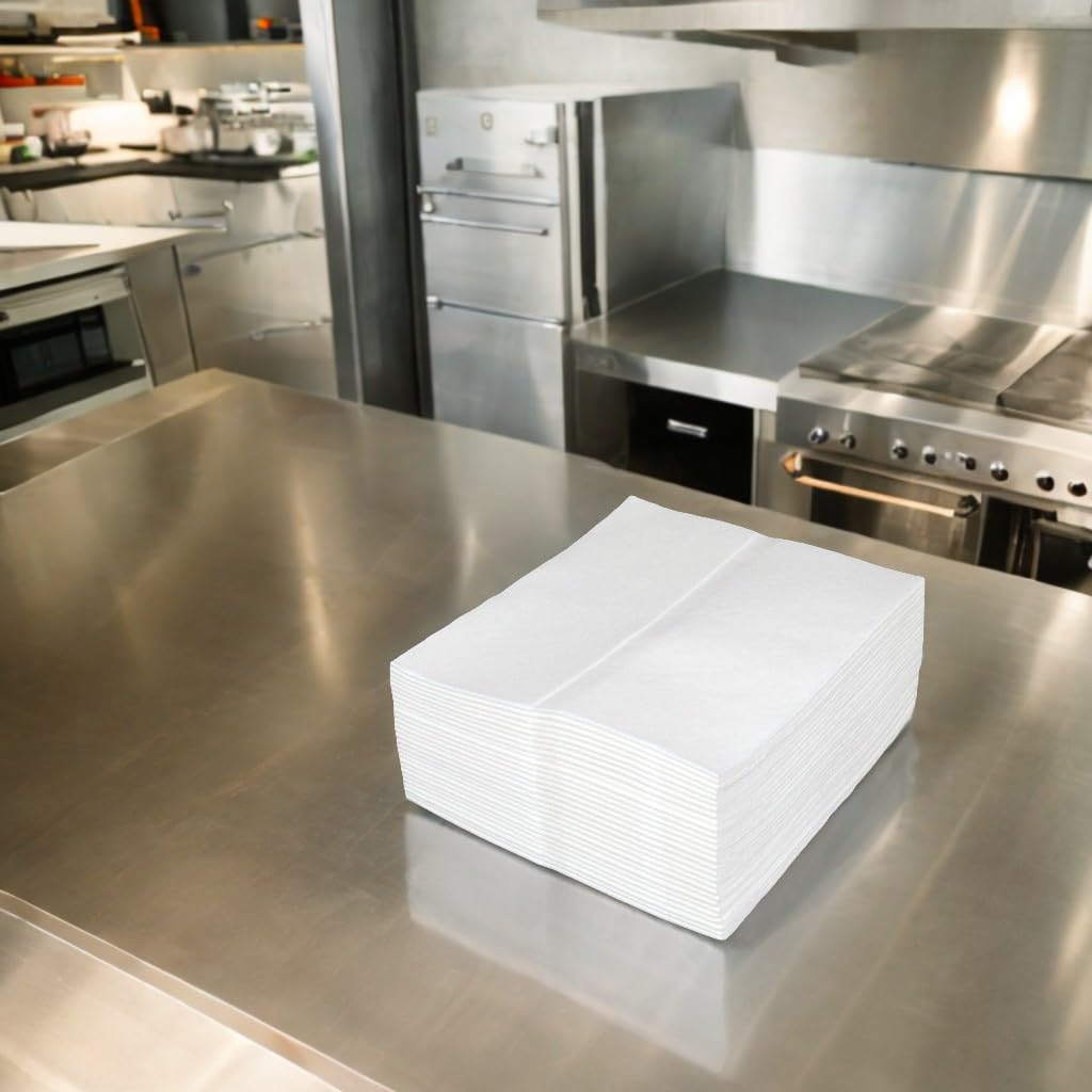 Brotex® Airlaid Wischtücher aus 90% Zellstoff, 30x38 cm, 600 Tücher | Hochvoluminöse Profi-Tücher, extrem saugstark, formstabil, fusselarm, lösungsmittelresistent und lebensmittelunbedenklich