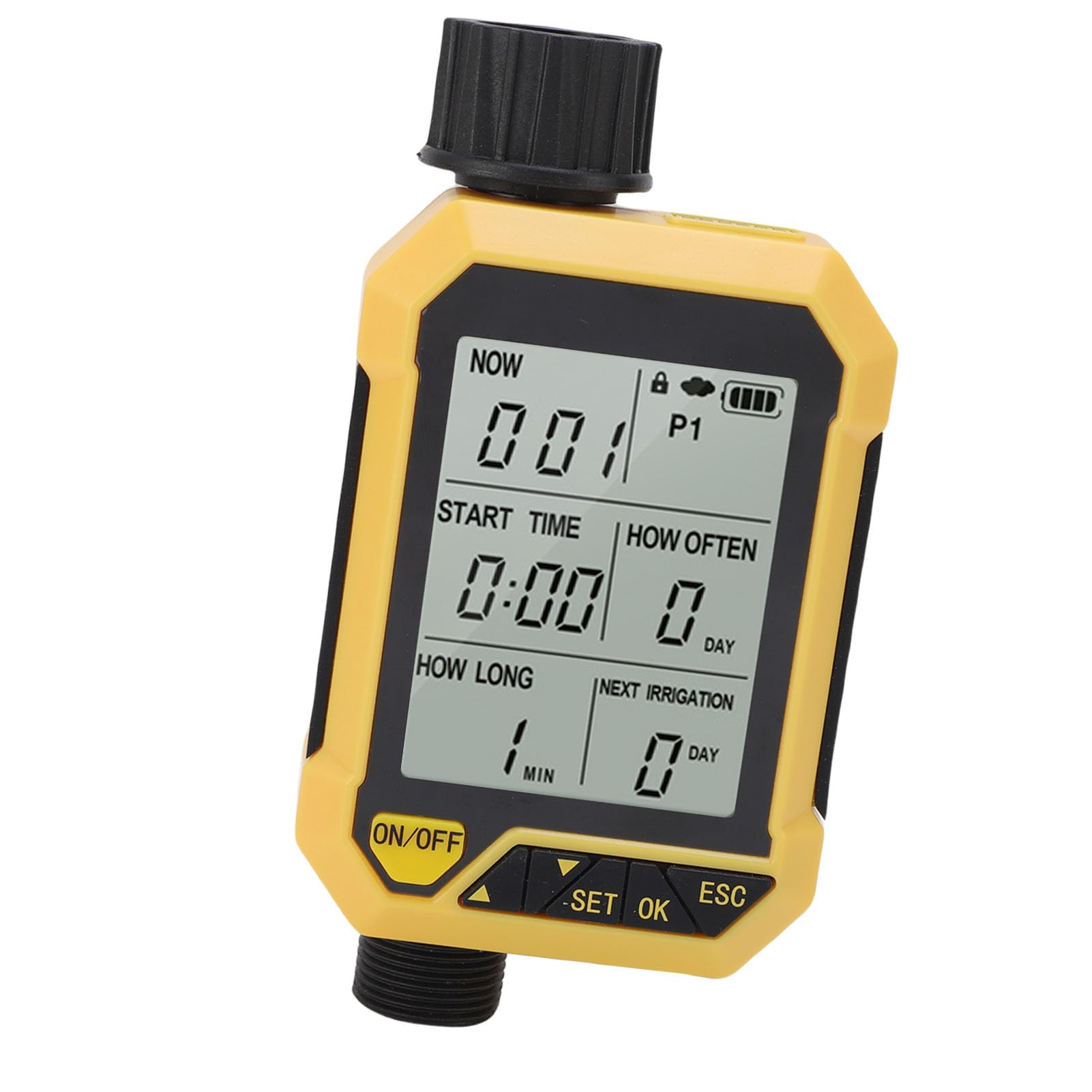 Topiky Temporizador de Aspersor Automático con Función de Detección de Lluvia para Riego Eficiente en el Hogar, Compatibilidad G3/4 y G1/2, ABS Duradero y Materiales de Latón