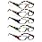 SIGVAN 5 Pack Spring Hinge Reading Glasses Rectangular Fashion Quality Readers for Men and Women (Mix Colors, 2.00, x)