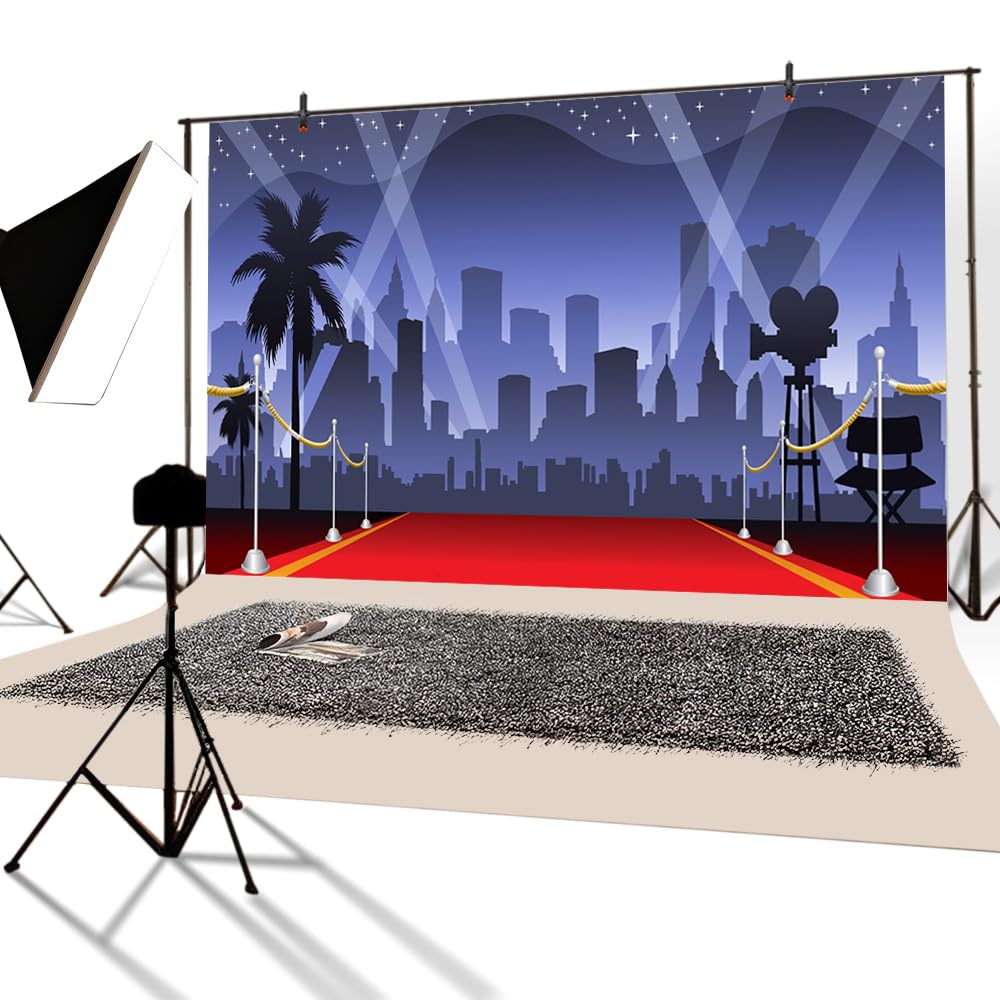 Fondo Fotográfico 3x2.5m Vinilo - Diseño Discoteca Con Espejos Y Estrellas Para Fiestas