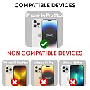 POPIO Military-Grade Gorilla Tempered Glass For iPhone 14 Pro Max | 9H Hardness, Edge-to-Edge, Bubble-Free gallery image
