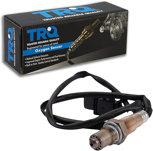 Vista 100 de TRQ Sensor de Oxígeno O2 de 4 Hilos de Banda Estrecha Compatible con VW Atlas 2.0L 2018-21, VW GTI 2.0L 2016-18, Audi A3 Quattro 2.0L 2015-18, VW