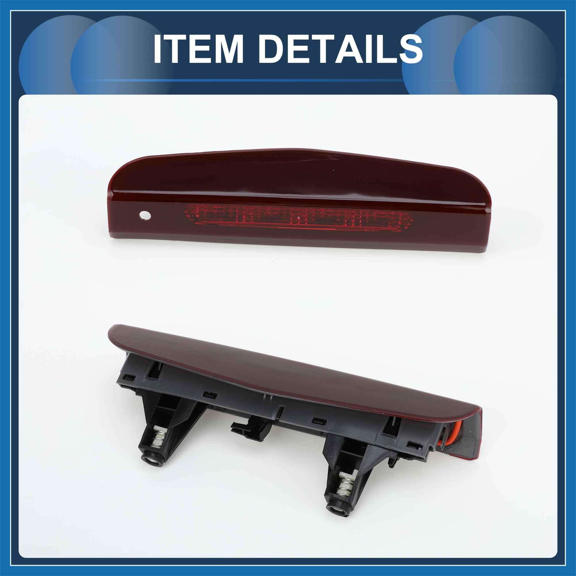 A ABSOPRO Terzo Stop a LED per Opel per Vauxhall Corsa D S07 2006-2014, Custodia Rossa in Plastica Impermeabile Lampada di Stop Montata in Alto 3a Luce Stop Centrale Posteriore Sostituzione