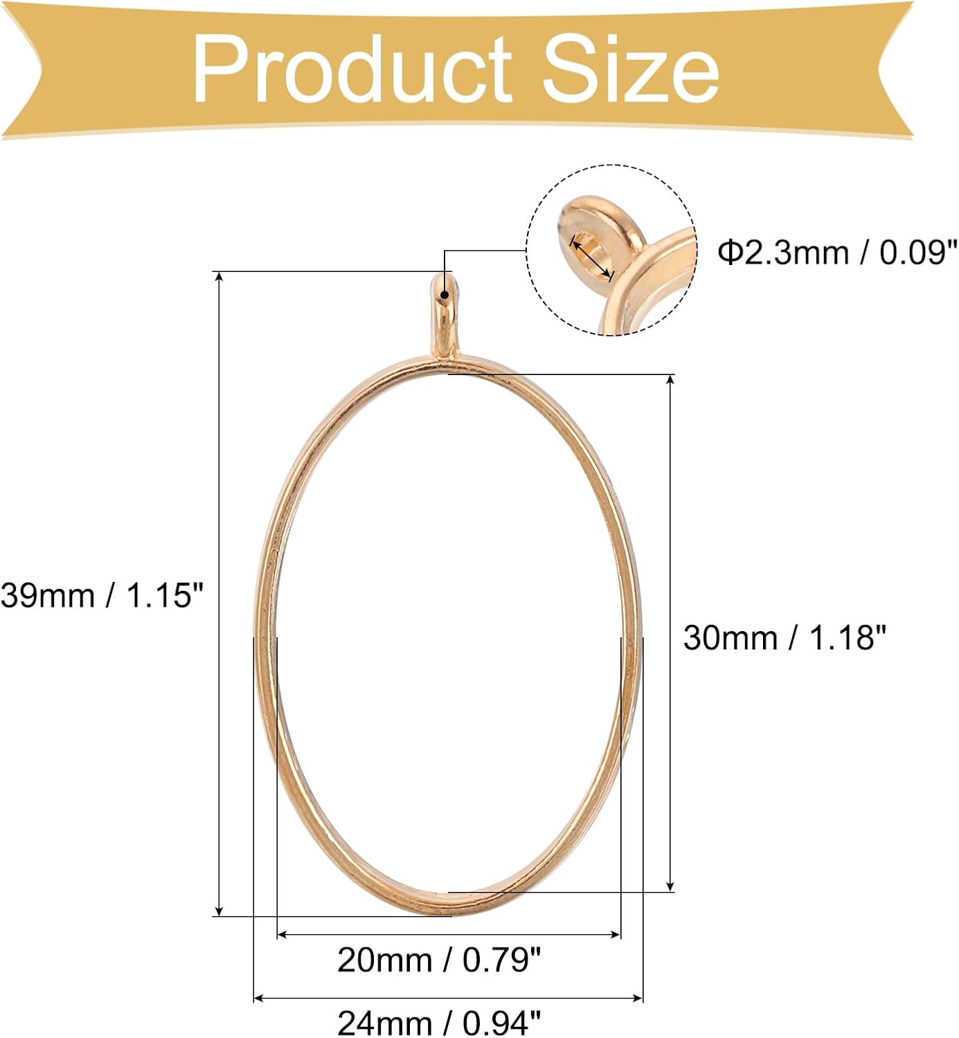 uxcell Open Back Bezel Pendants, Hollow Frame Charm Geometric Blank Trays for Resin Jewelry Making Casting, Necklaces, Bracelets, DIY Crafts - Image 2