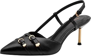 Tamaris Slingpumps Materialmix Leder/Synthetik