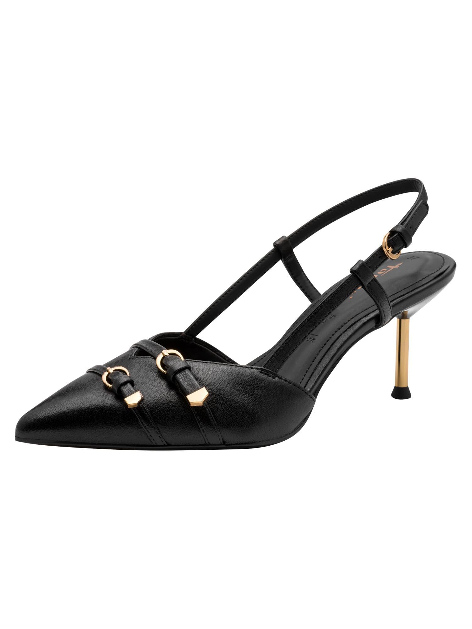 Tamaris Women's slingback pump with stiletto heel black 5 UK