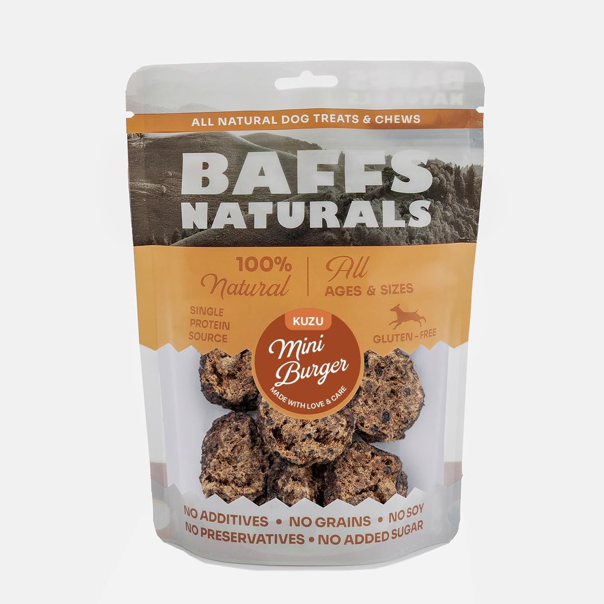Baffs Naturals Kuzu Mini Burger 100% Doğal Köpek Ödül Maması 100 gr (100 Gr x 1 Adet)
