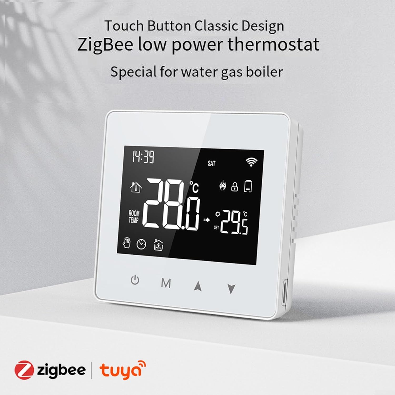 Smart Thermostat, Tuya Zigbee Thermostat Temperature Controller Powered By Battery for Electric Heating 3 61POg1TMfML. AC SL1500