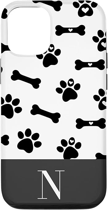 Amazon Co Jp Iphone 12 12 Pro かわいい足プリント 骨模様 白 モノグラム イニシャル 文字n スマホケース Electronics Amazon Co Jp Iphone 12 12 Pro かわいい足プリント 骨模様 白 モノグラム イニシャル 文字n スマホケース Electronics