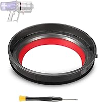 Vista 10 de Anillo de sellado fijo en la parte superior del depósito de polvo para aspiradora Dyson V10 SV12, diámetro de soporte de 4.52 pulgadas, piezas