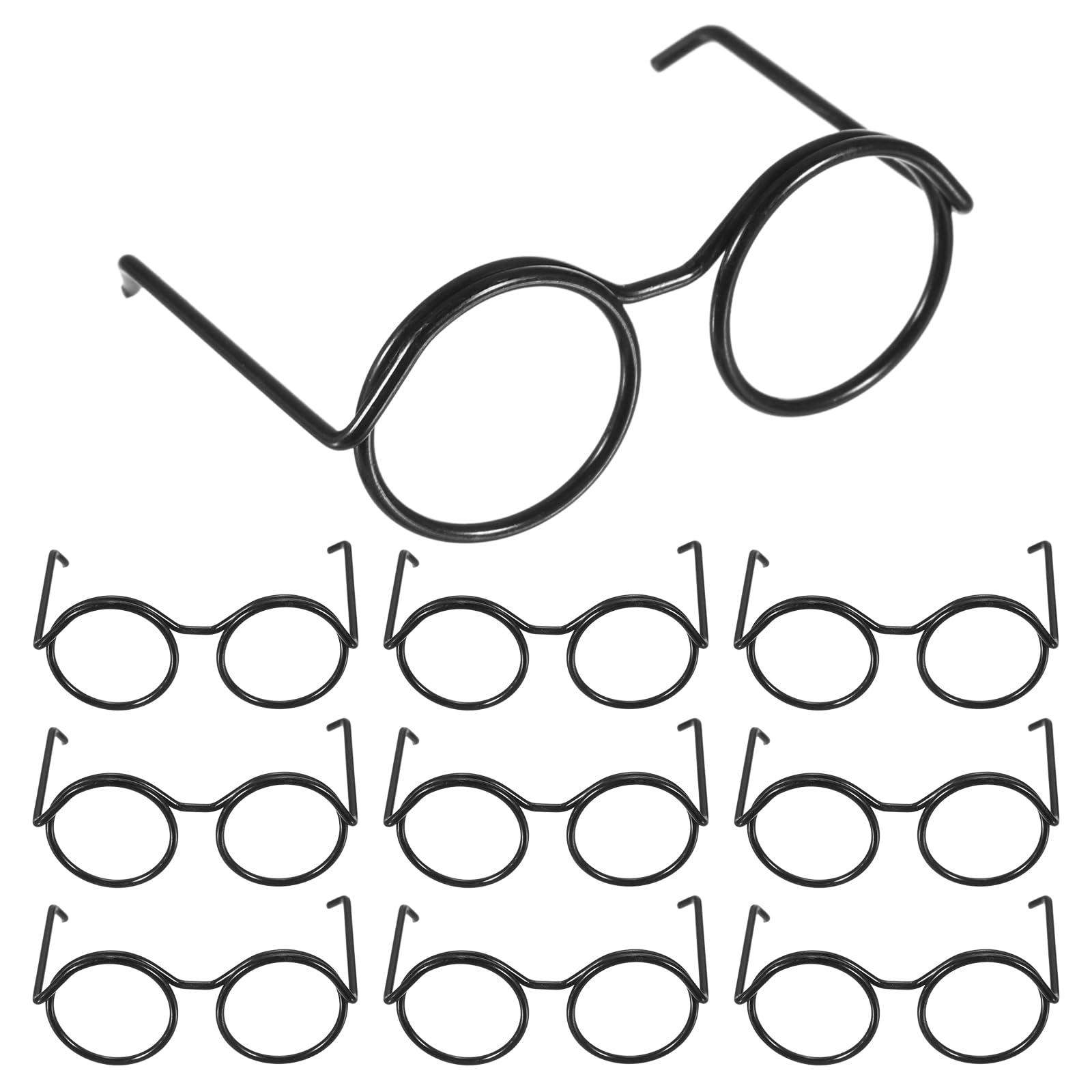 PATIKIL 1.26" Mini Doll Eyeglasses