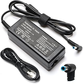 65W Adapter Laptop Charger for HP Chromebook 11 14 G3 G4 X360 Series Notebook 11-v020wm 11-v025wm 11-v010wm 14-q010dx 14-ak013dx, 19.5V 3.33A 65W HP Chromebook Charger Round Blue Tip Cord