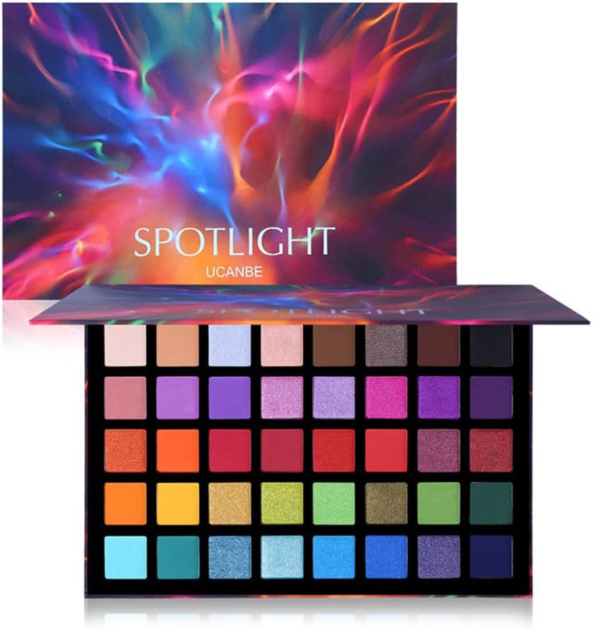 OCHILIMA Spotlight Eyeshadow Palette Professional 40 Color Eye Shadow Matte Shimmer Makeup Palette Highly Pigmented Colorful Powder Long Lasting Waterproof Eye Shadow
