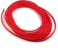 Vista 38 de Bettomshin 1Pc 16.4Ft(5m) Cable Management Sleeve, 5/16"(8mm) Width PET Red Cord Protector, Wire Loom Tube Insulated Split Sleeving for USB Cable