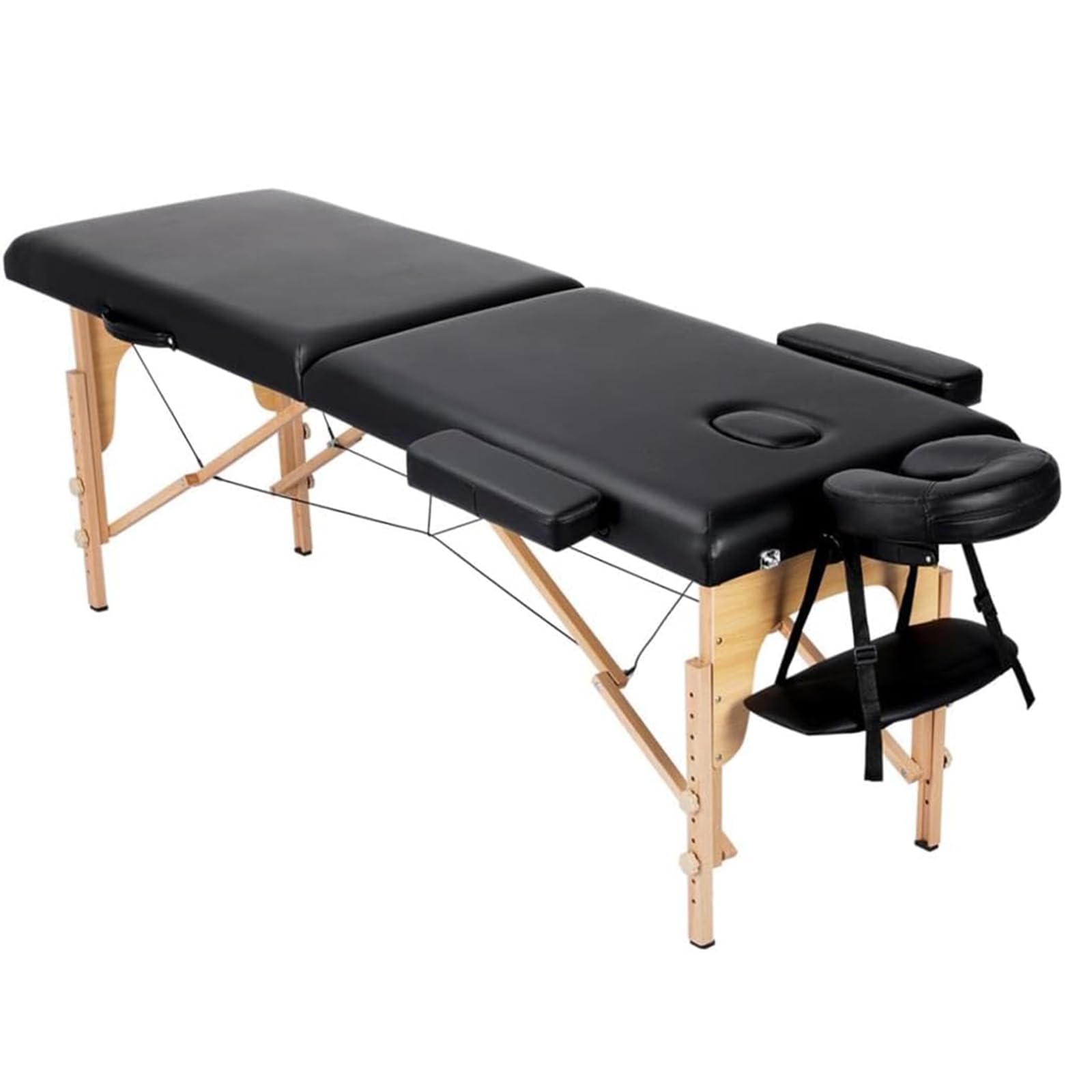 Lettino massaggiante regolabile, sedia di bellezza con sgabello, sedia piatta da barbiere, mobili spa per trattamenti professionali, design confortevole per salone o uso domestico