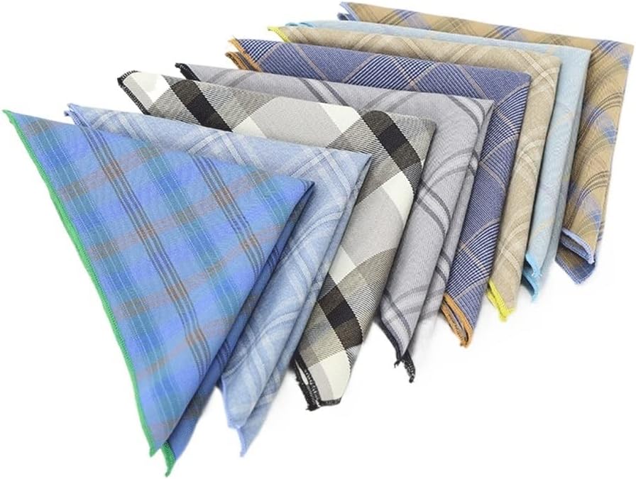 Plain Multicolor Men's Square Towel Suit Handkerchief Pocket Chest Accessories