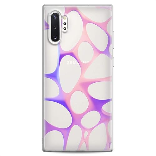 Miniatura 3 de Cavka Funda de poliuretano termoplástico compatible con Samsung A91, A70, A52, A51, A50, A20, A11, A12, A13, A03s, A02s, color morado, abstracto,
