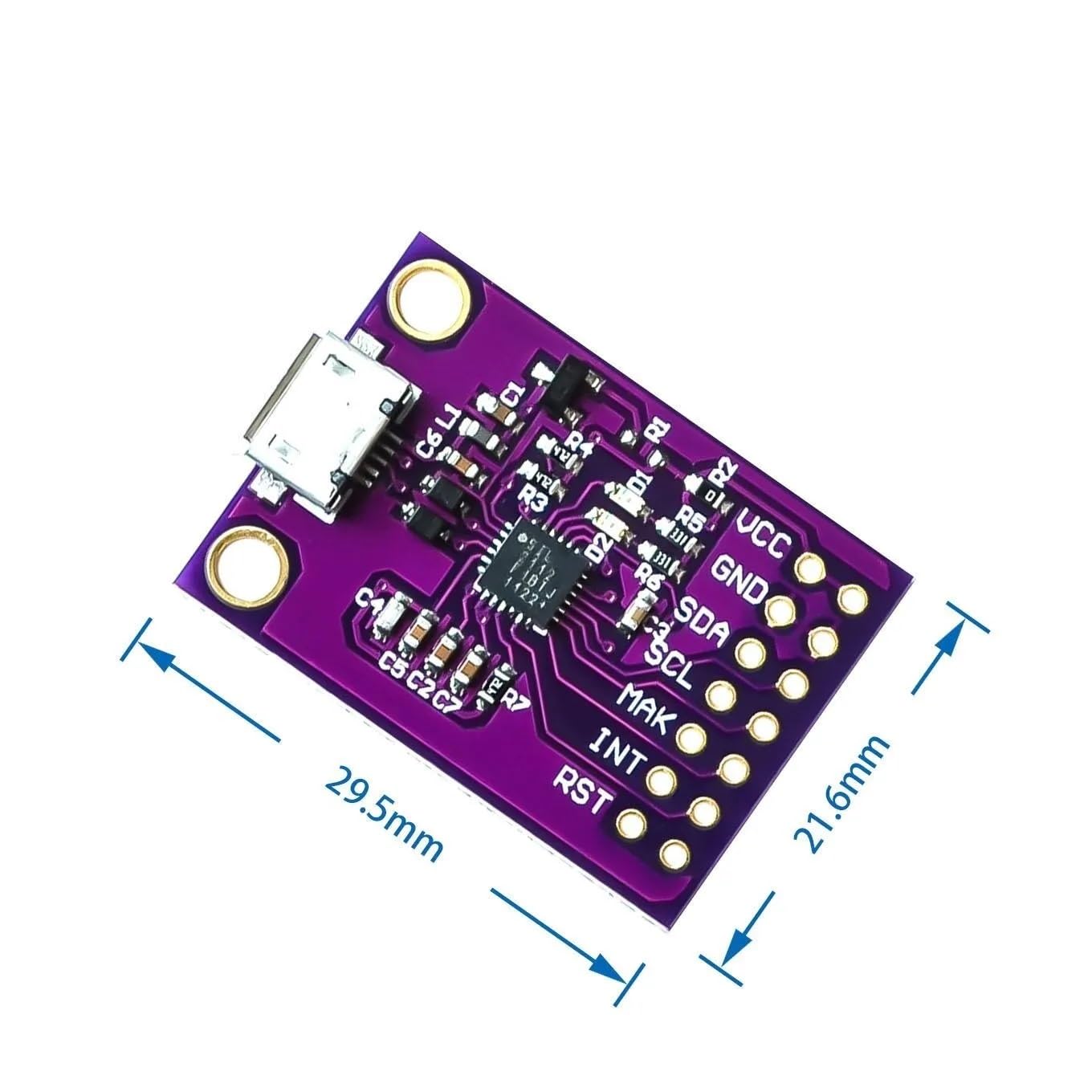 2 pièces Carte de débogage CP2112, Module de Communication USB vers I2C IIC, MicroUSB 2112 pour CCS811
