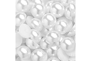Craft Pearl Paradise: 300-Piece White Half Pearls for Unmatched Creativity