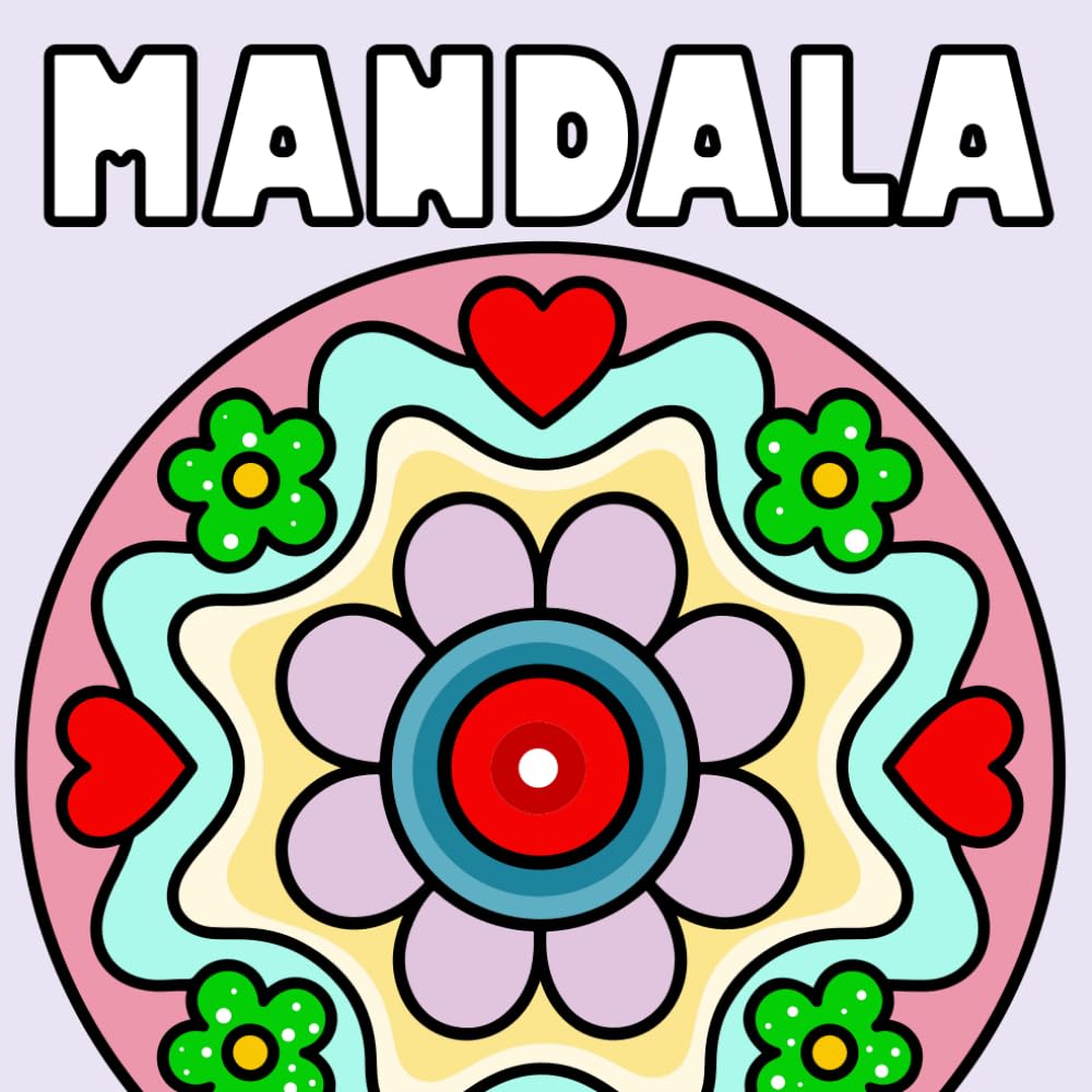 mandala kleurboek: Eenvoudig en Klein Kleurboek Met Mandala's voor Kinderen en Volwassenen