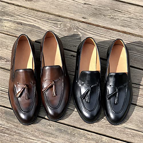 Mocasines de caña baja con borlas y diseño de punta puntiaguda 6