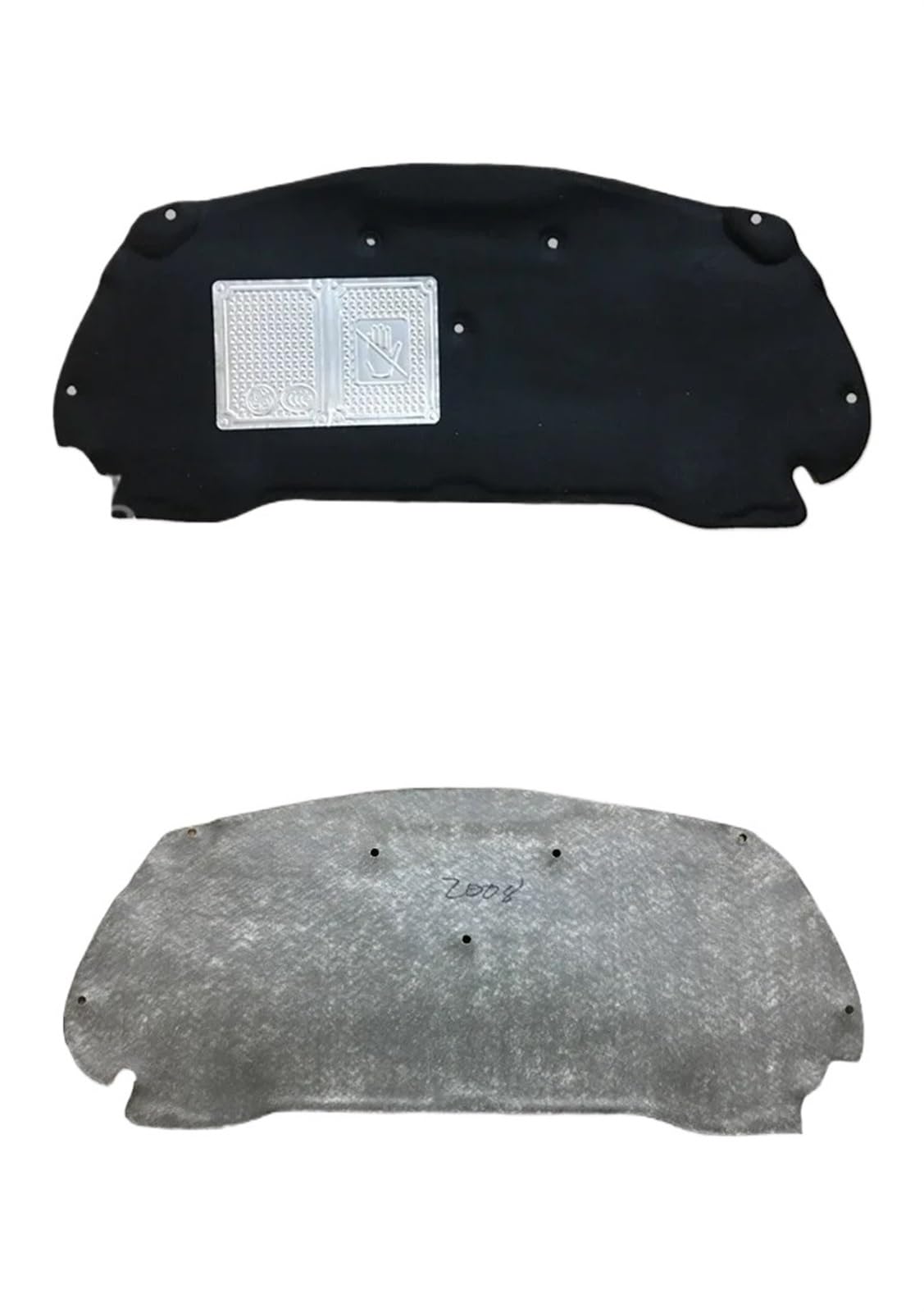 DIYUCAR ABS-Kunststoff-Mittelkonsole Schaltung Seitendekorationsleiste für Land Rover Range Rover Evoque 2012–2018 (schwarze Holzmaserung