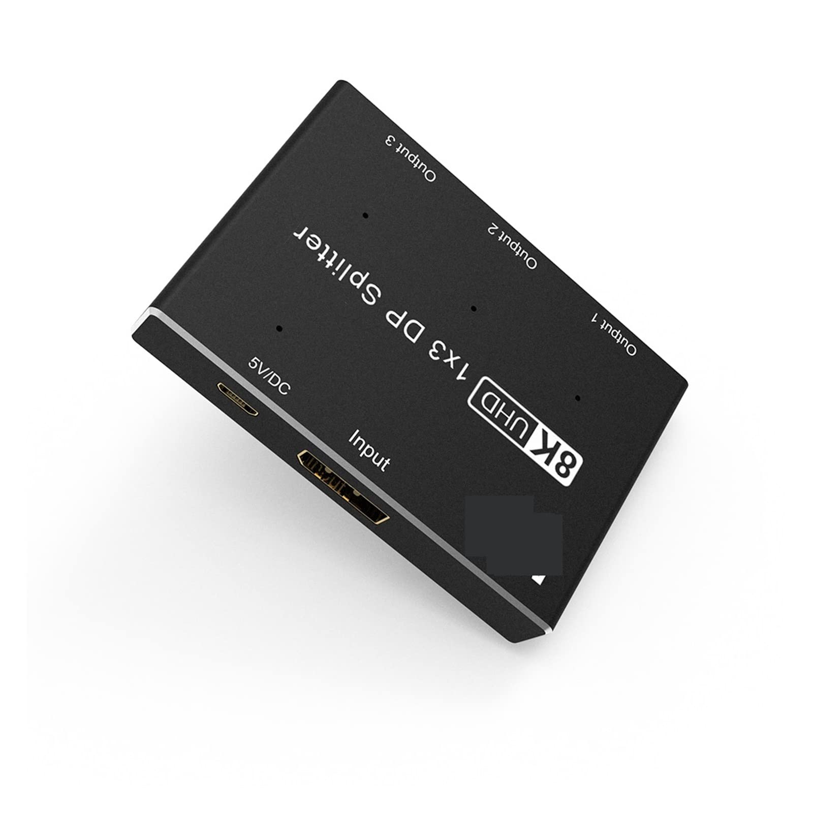 VChics Commutatore Hdmi, Splitter 1 in 3 out 8K@30Hz 4K@144Hz DP 1.4 Triple Splitter MST SST Hub Adattatore 1 * 3 Porta for 3 Ultra HD Display Port Trasmissione Stabile del Segnale Ad Alta Risoluzio